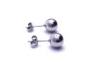 9ct White Gold Ball Stud Earrings 7mm