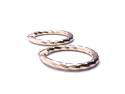 9ct Yellow Gold Twist Hoop Earrings
