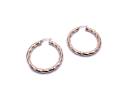 9ct Yellow Gold Twist Hoop Earrings