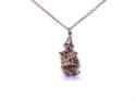 9ct CZ Clown Pendant & Chain