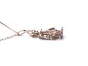 9ct CZ Clown Pendant & Chain