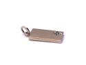 9ct Yellow Gold Diamond Ingot Pendant