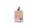 9ct Yellow Gold Diamond Ingot Pendant