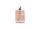 9ct Yellow Gold Diamond Ingot Pendant
