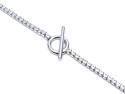 Silver Cz T-Bar Bracelet