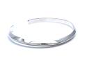 Silver Plain Triangle Cuff Bangle