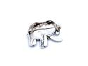Silver Marcasite Elephant Brooch