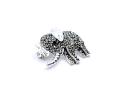 Silver Marcasite Elephant Brooch