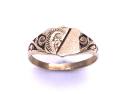 9ct Yellow Gold Baby Shield Signet Ring