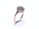 9ct Yellow Gold Diamond Cluster Ring