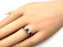 18ct Yellow Gold Sapphire & Diamond 5 Stone Ring