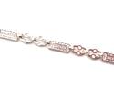 Silver Star & Bar Bracelet 8 Inch