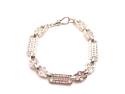 Silver Star & Bar Bracelet 8 Inch