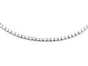 Silver CZ Choker Necklace