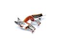 Silver Marcasite & Enamel Fox Pendant Brooch