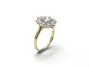 9ct Laboratory Grown Diamond Halo Ring 1.50ct