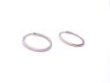9ct Yellow Gold Sleeper Hoop Earrings 20mm