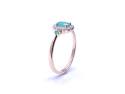 9ct Yellow Gold Emerald & Diamond Ring