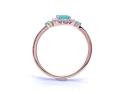 9ct Yellow Gold Emerald & Diamond Ring