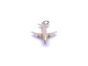 9ct Yellow Gold Plane Charm/Pendant