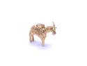 9ct Yelllow Gold Goat Charm/Pendant