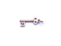 9ct Yellow Gold 21st Key Charm/Pendant
