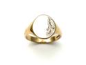 9ct Yellow Gold Oval Signet Ring