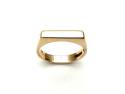 9ct Yellow Gold Slim Signet Ring