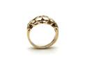 9ct Plain Gold Flower Ring