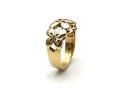 9ct Plain Gold Flower Ring