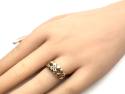 9ct Plain Gold Flower Ring