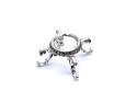 Silver Marcasite Faberge Egg Stand