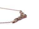 9ct Yellow Gold Diamond Celtic Necklet
