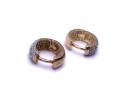 9ct Yellow Gold Diamond Hoop Earrings