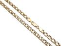 9ct Yellow Gold Double Curb Chain 20