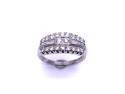 Platinum Diamond Cluster Ring