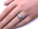 Platinum Diamond Cluster Ring