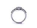 18ct White Gold Diamond Cluster Ring