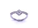 18ct White Gold Diamond Cluster Ring