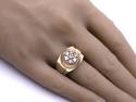 9ct Gents Diamond Cluster Ring