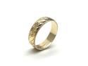 9ct Patterned Wedding Ring 5mm