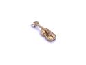 9ct Yellow Gold Violin Charm/Pendant