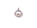 9ct Yellow Gold Claddagh Charm/Pendant