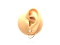 9ct Yellow Gold Patterned Hoop Earrings