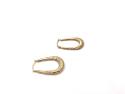 9ct Yellow Gold Oval Hoop Earrings