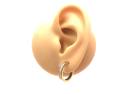 9ct Yellow Gold CZ Hoop Earrings