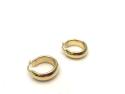 9ct Yellow Gold Chunky Hoop Earrings 15mm
