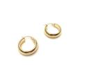 9ct Yellow Gold Chunky Hoop Earrings 15mm