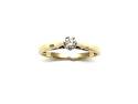 9ct Yellow Gold Diamond Solitaire Ring