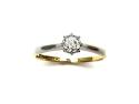 18ct Yellow Gold Diamond Solitaire Ring
